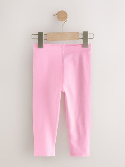 Sugar Pink Plain Leggings (3mths-7yrs) image 3