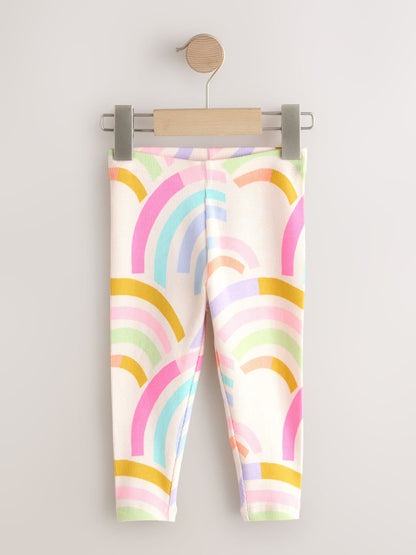 Ecru White Ribbed Leggings (3mths-7yrs) image 5