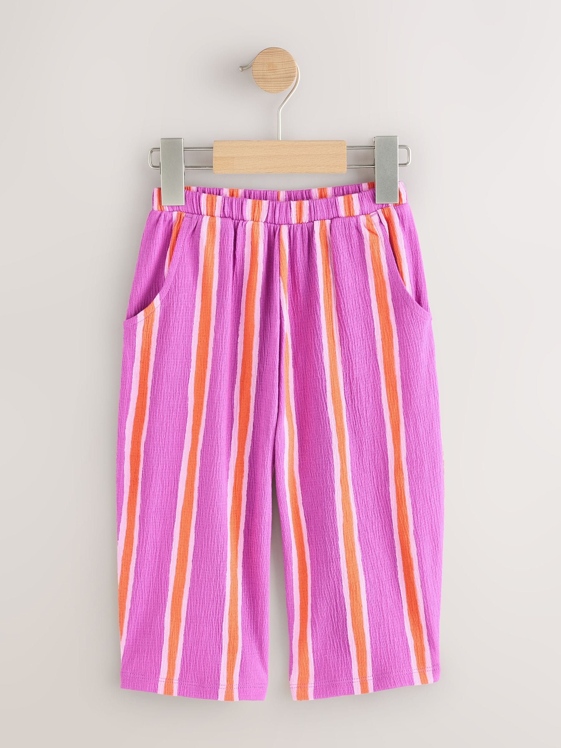 Purple Orange Stripe Barrel Leg Trousers (3mths-7yrs) image 4