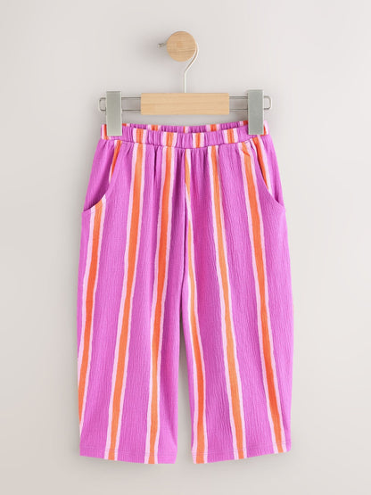 Purple Orange Stripe Barrel Leg Trousers (3mths-7yrs) image 4