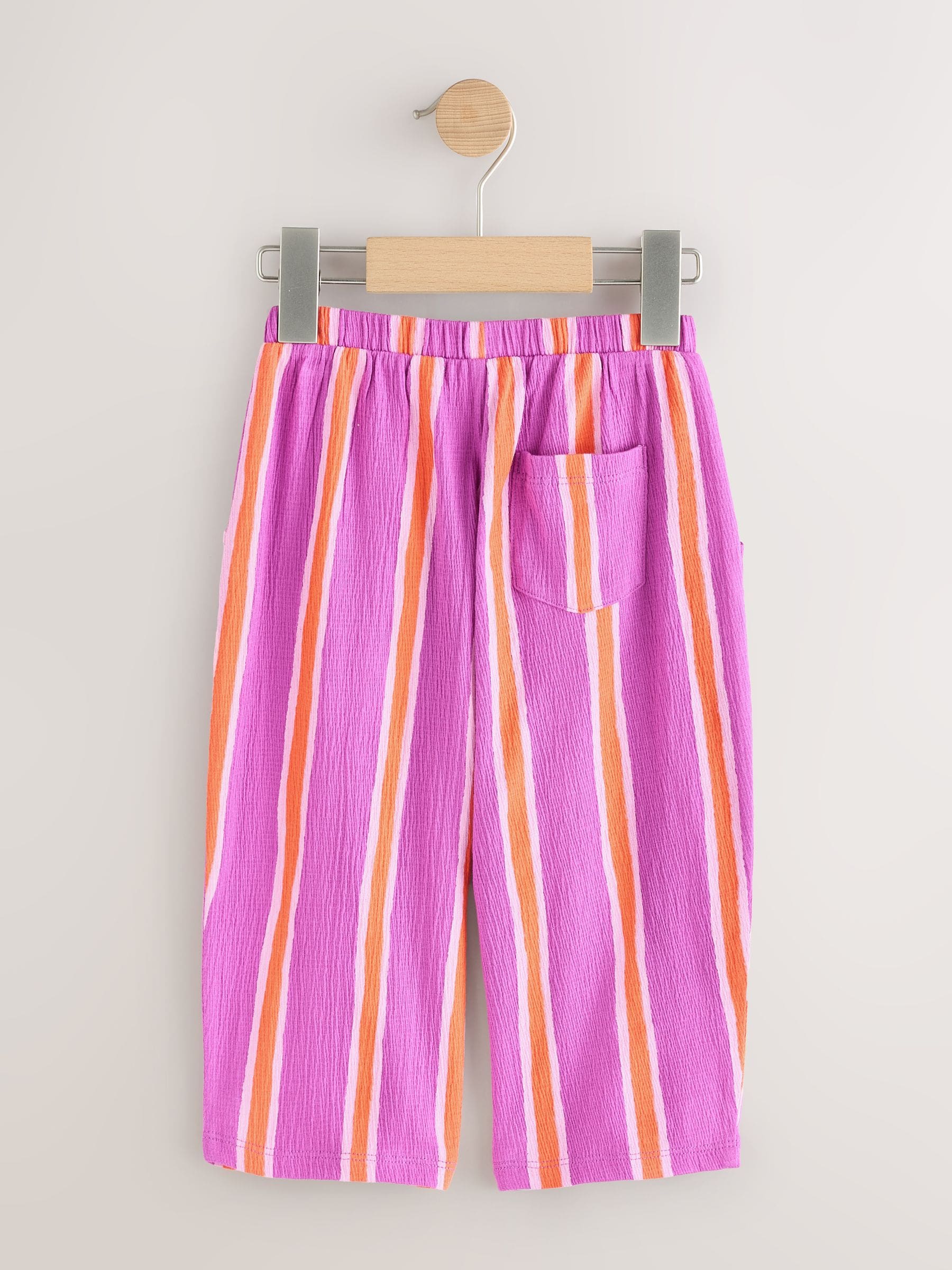 Purple Orange Stripe Barrel Leg Trousers (3mths-7yrs) image 5