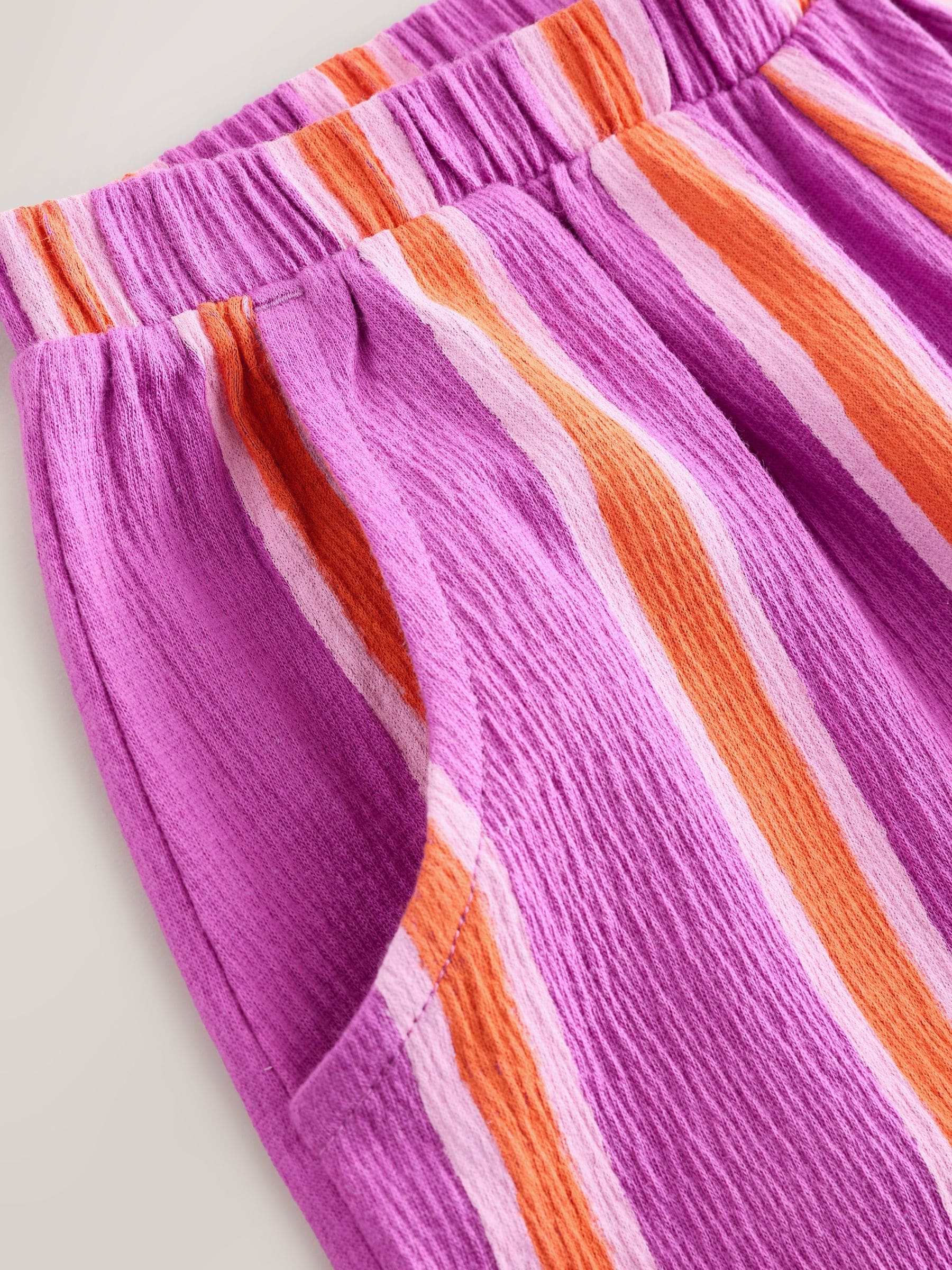 Purple Orange Stripe Barrel Leg Trousers (3mths-7yrs) image 6