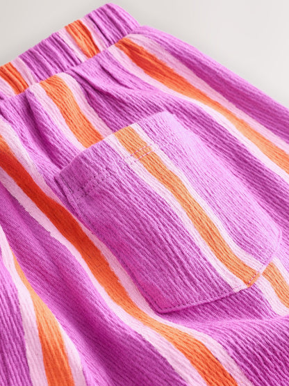 Purple Orange Stripe Barrel Leg Trousers (3mths-7yrs) image 7