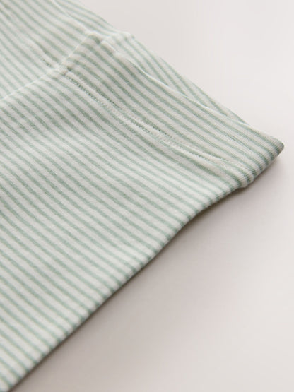 Green/Ecru Stripe Bee Embellished Leggings (3mths-7yrs) image 7