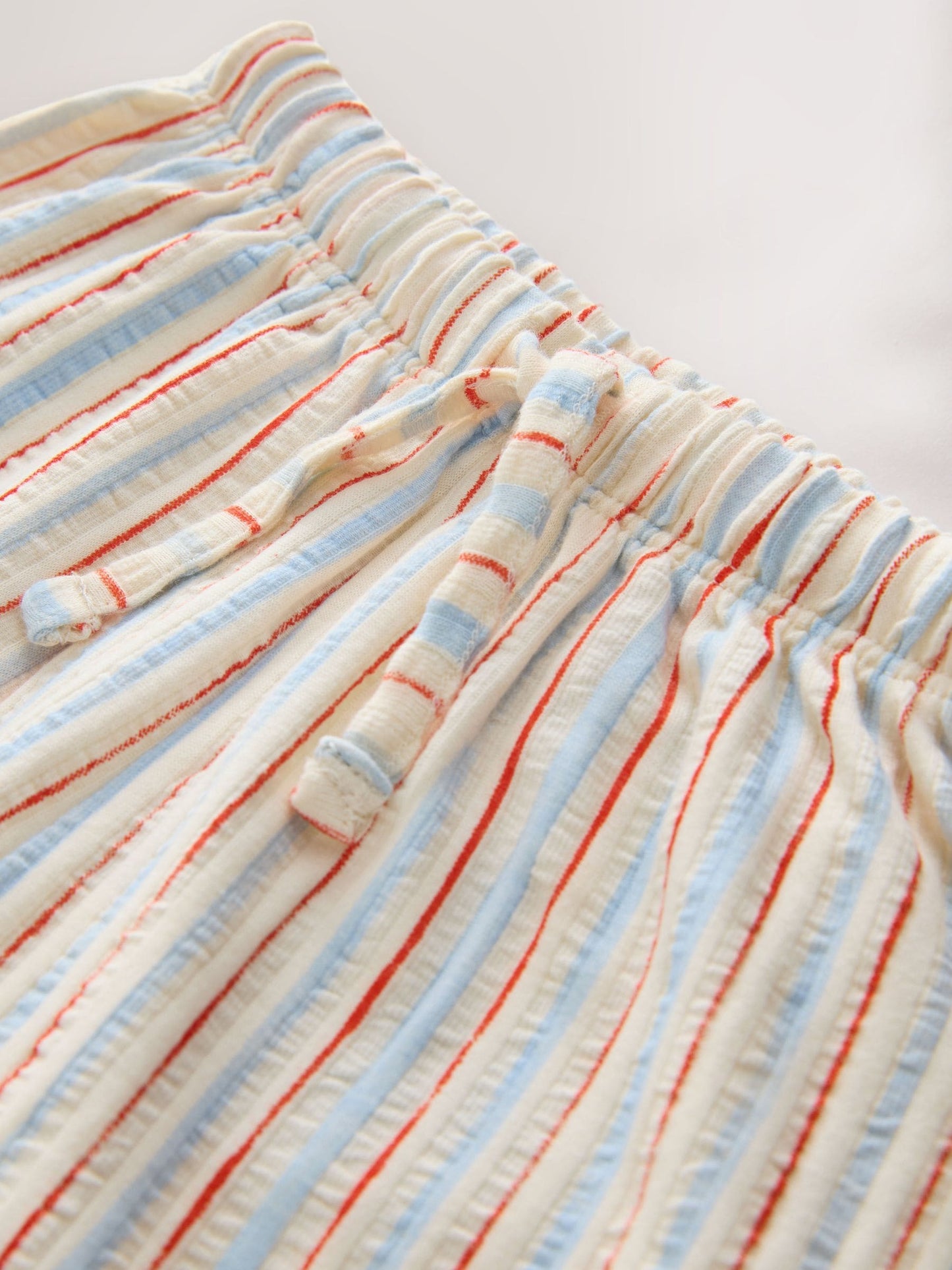 Ecru Red & Blue Stripe Wide Leg Trousers (3mths-7yrs) image 7