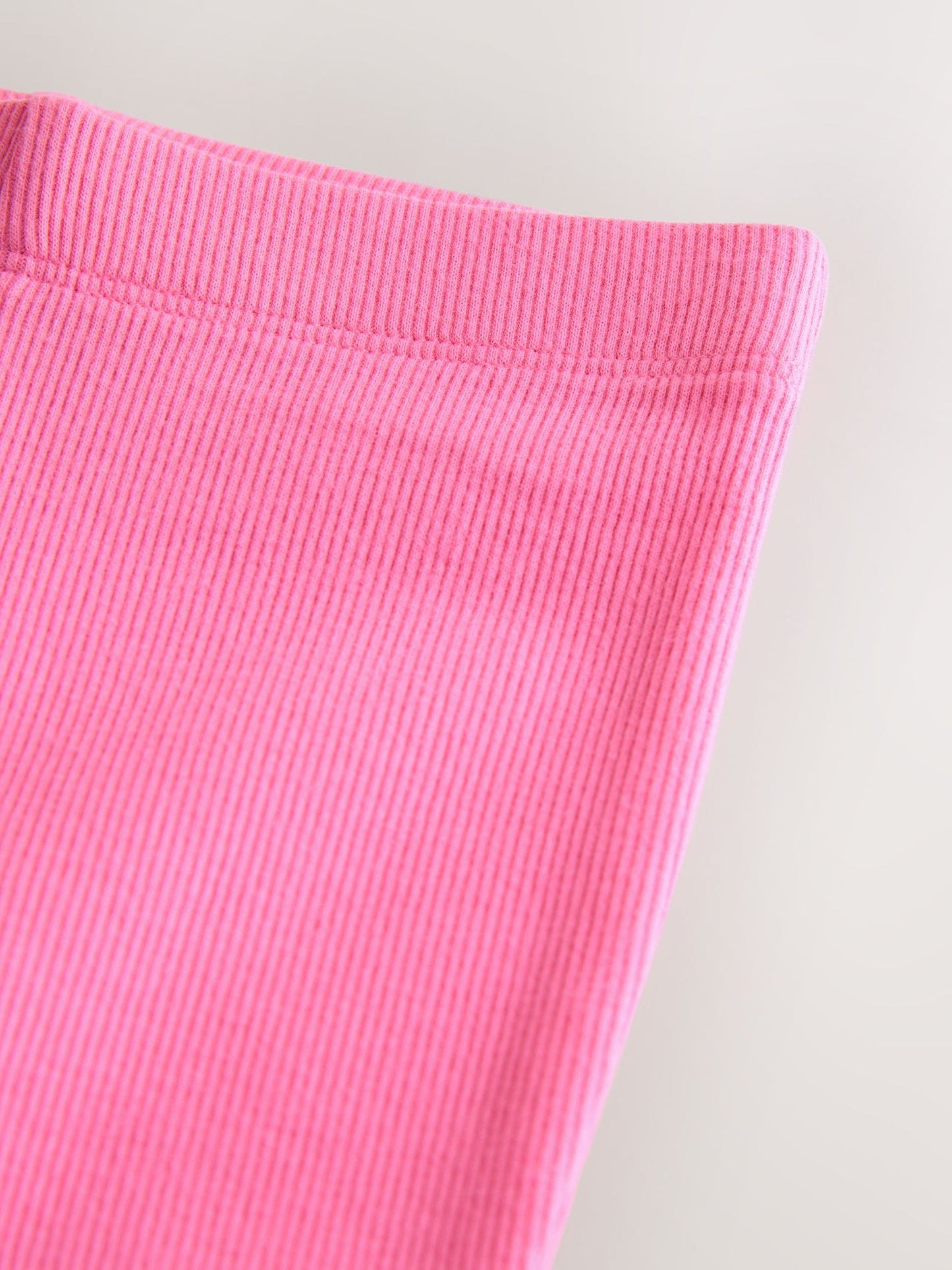 Bright Sugar Pink Rib Flare Leggings (3mths-7yrs) image 5