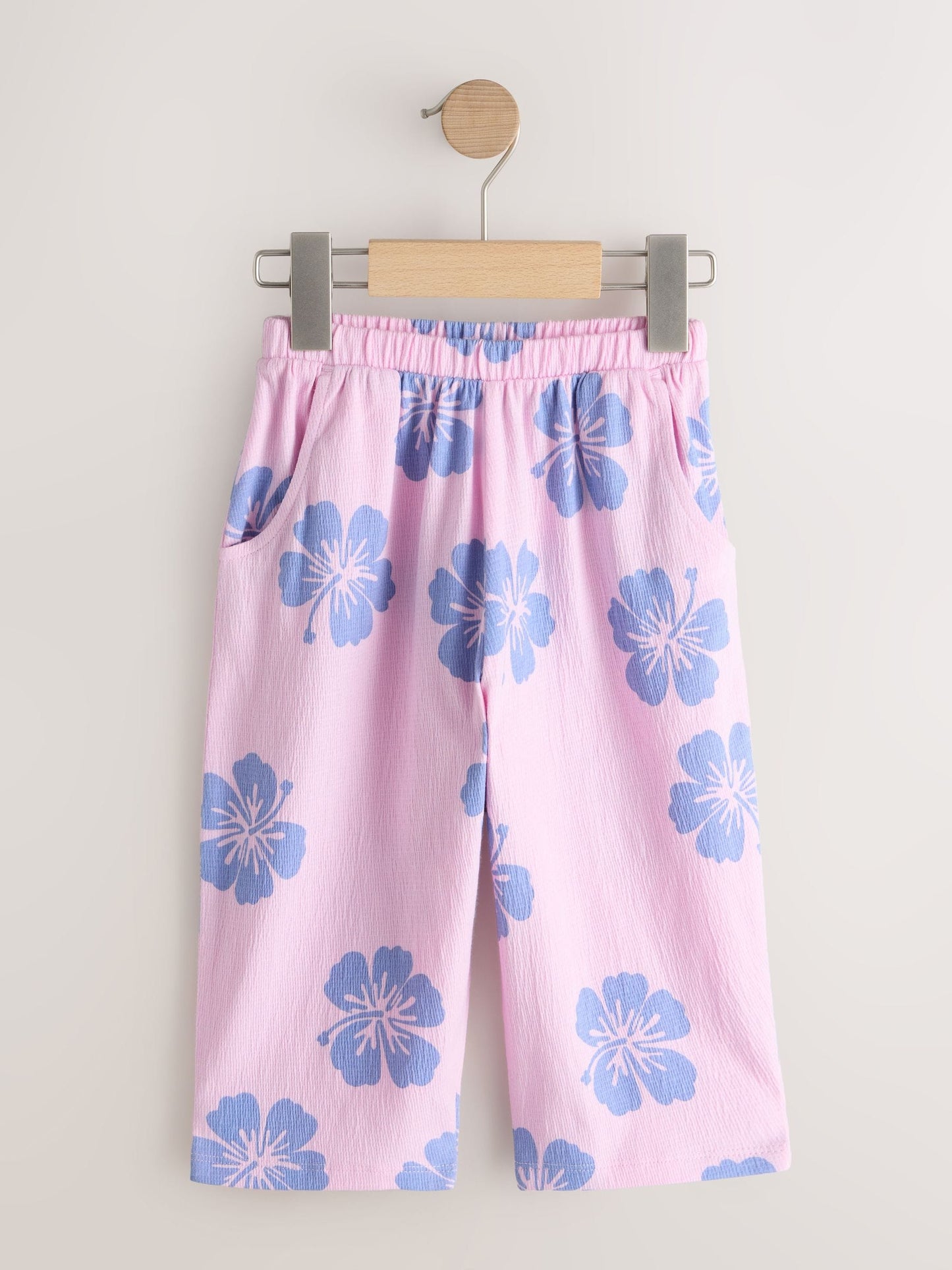 Lilac Purple Flower Barrel Leg Trousers (3mths-7yrs) image 4