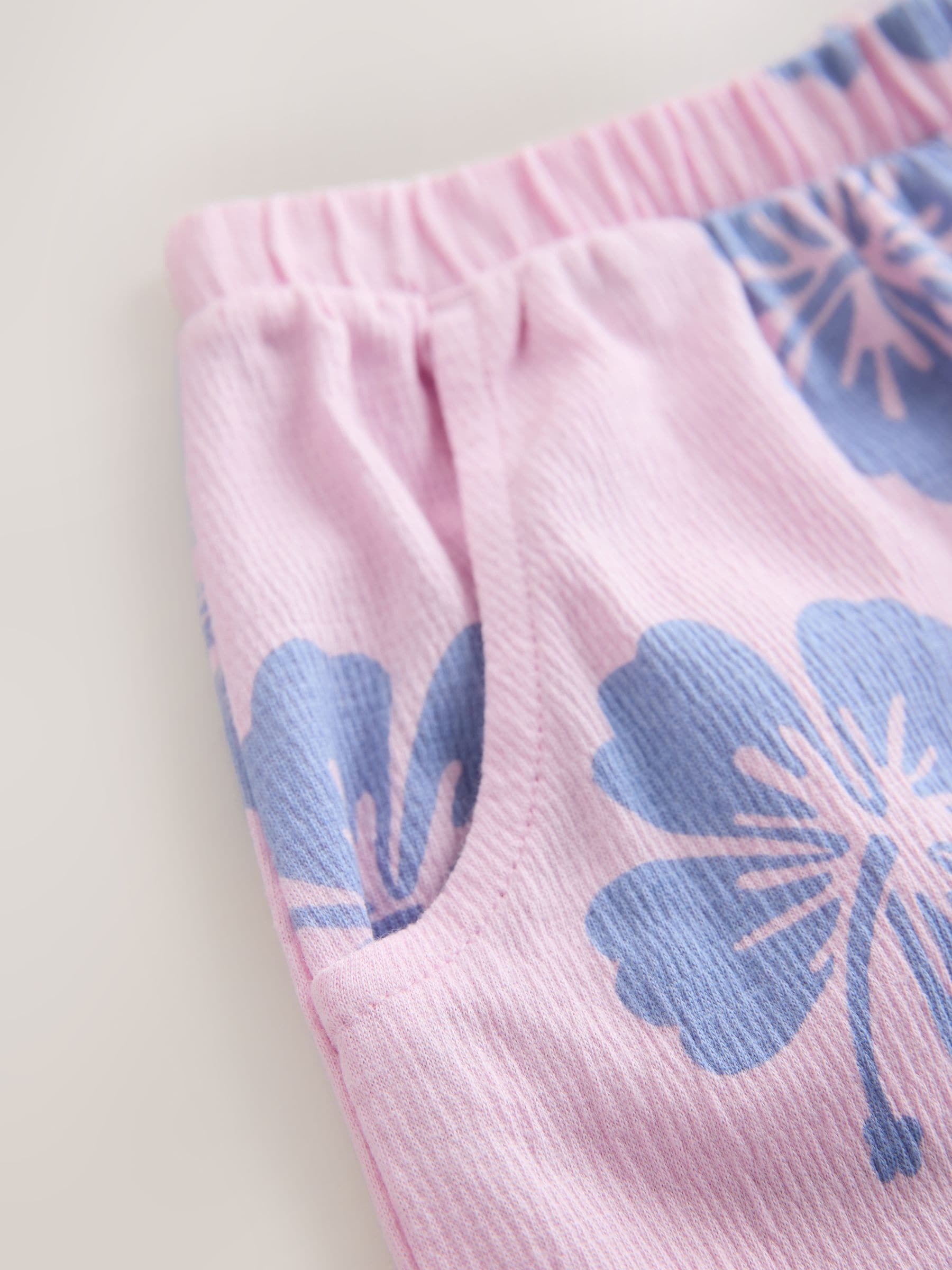 Lilac Purple Flower Barrel Leg Trousers (3mths-7yrs) image 6