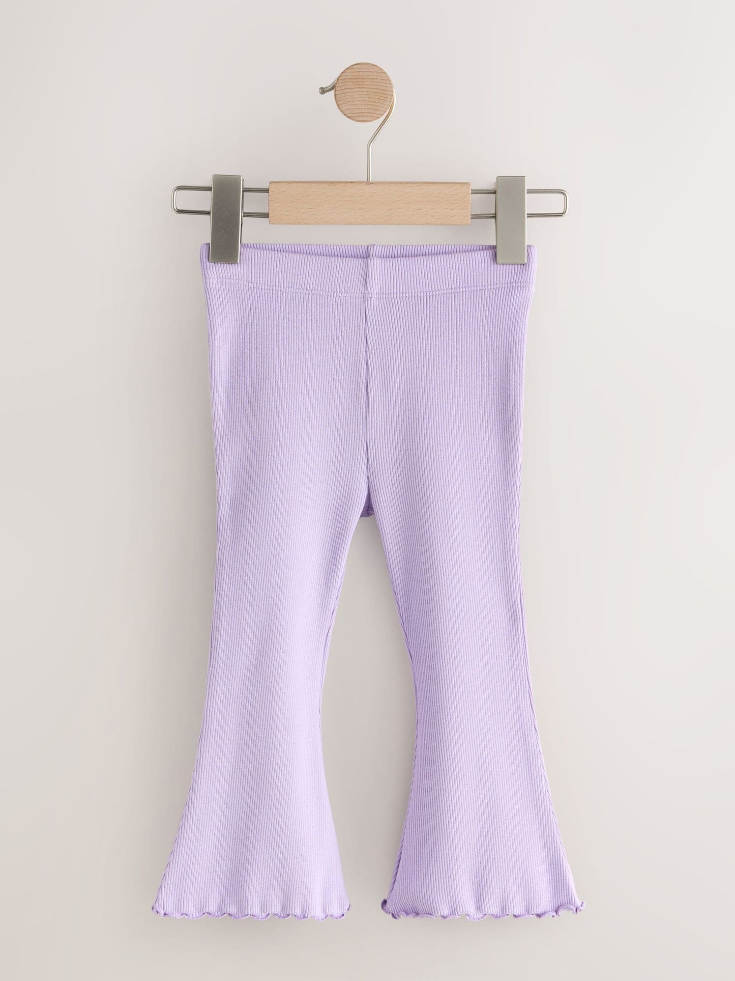 Lilac Purple Rib Flare Leggings (3mths-7yrs) image 5