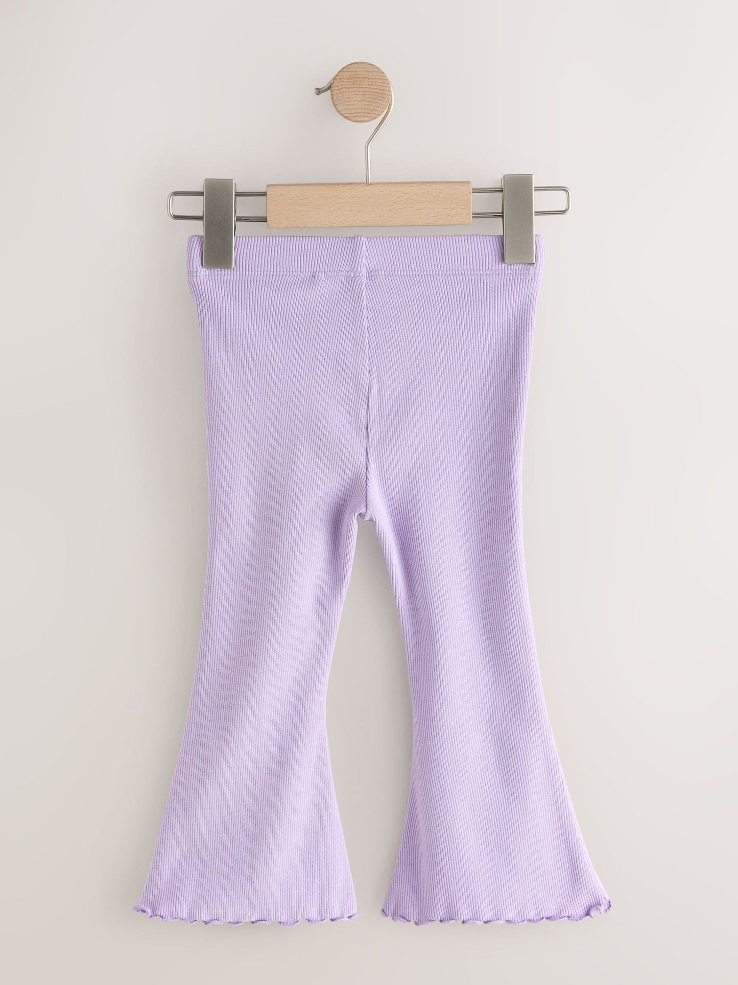 Lilac Purple Rib Flare Leggings (3mths-7yrs) image 6
