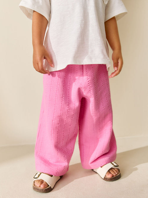 Pink Wide Leg Trousers (3mths-7yrs) image 1
