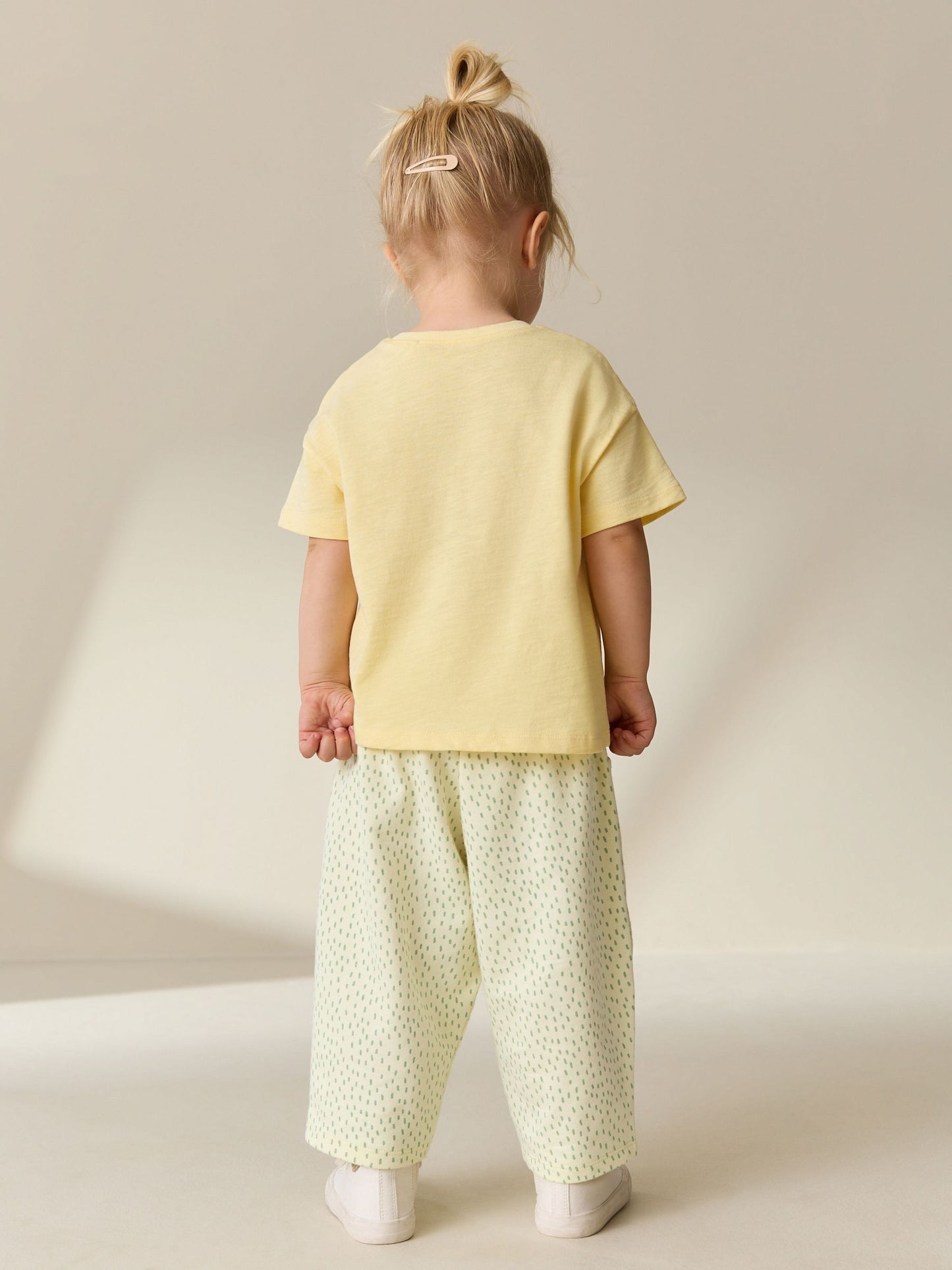 Yellow Lemons Embellished Barrel Trousers (3mths-7yrs) image 3
