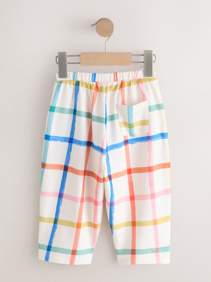 Rainbow Check Barrel Leg Trousers (3mths-7yrs) image 6