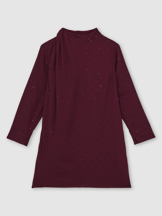 Reiss Berry Coco 13-14 yrs Crystal-Embellished Drape Dress - image 1