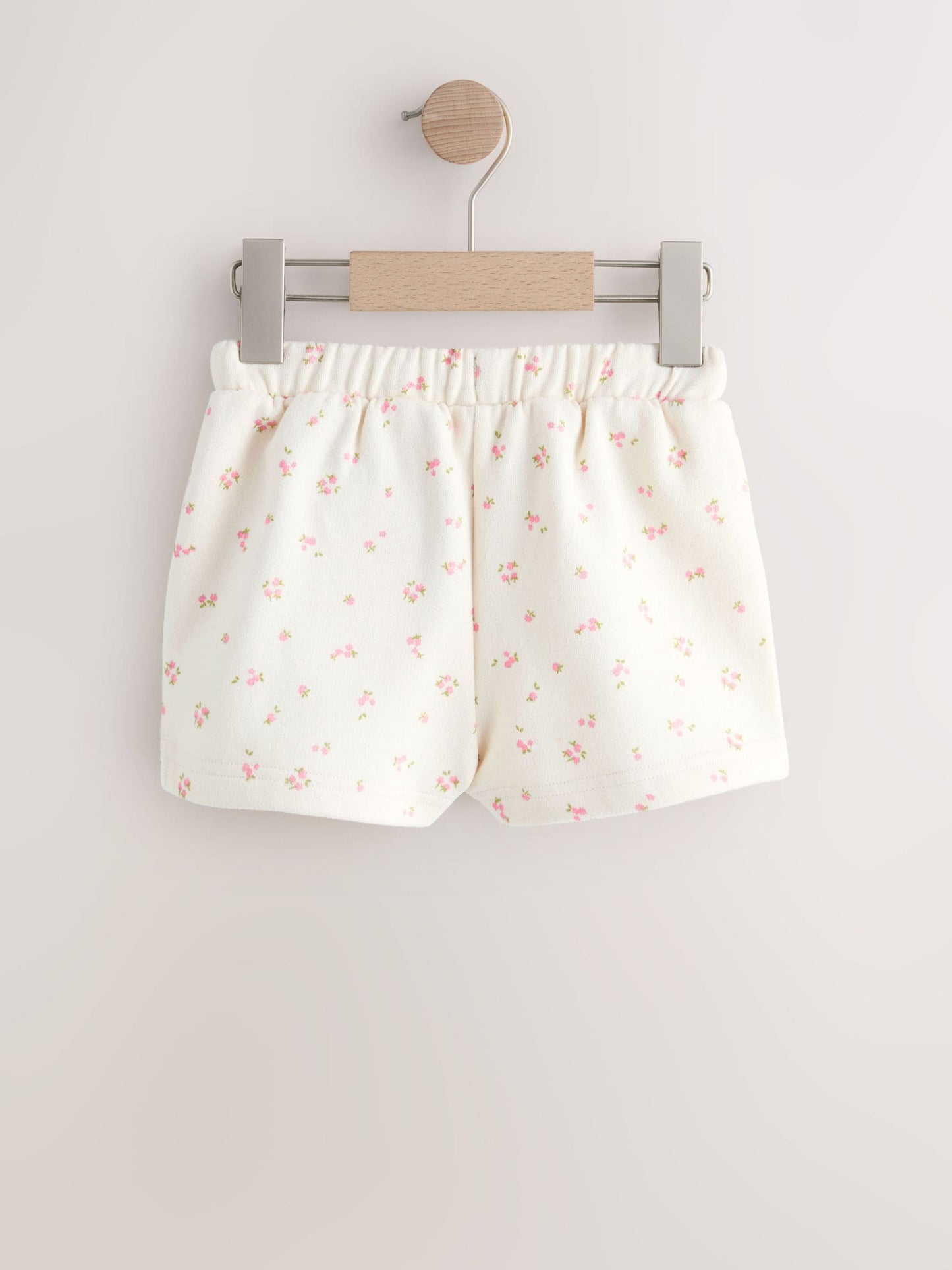 Cream Ditsy Floral Sweat Shorts (3mths-7yrs) image 6