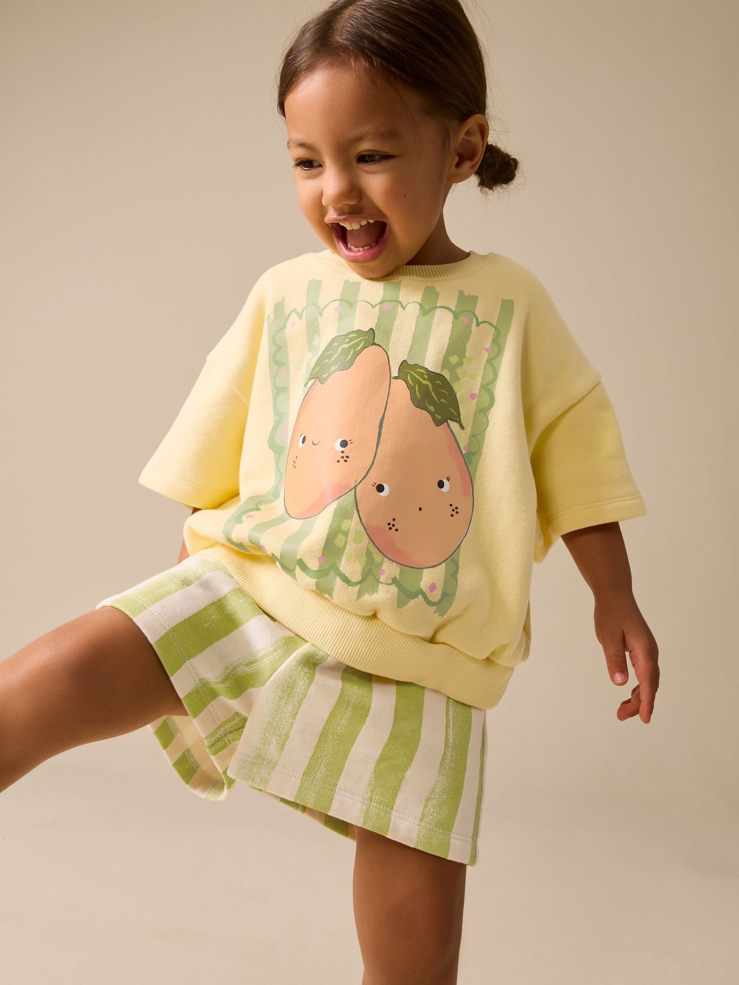 Green Fruit Top and Shorts Set (3mths-7yrs) image 4
