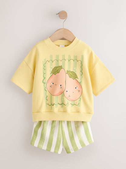Green Fruit Top and Shorts Set (3mths-7yrs) image 5