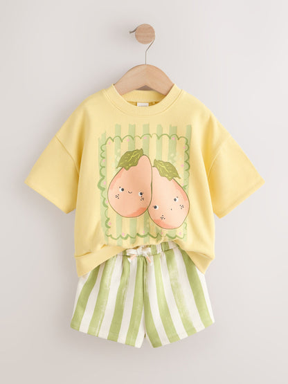 Green Fruit Top and Shorts Set (3mths-7yrs) image 6