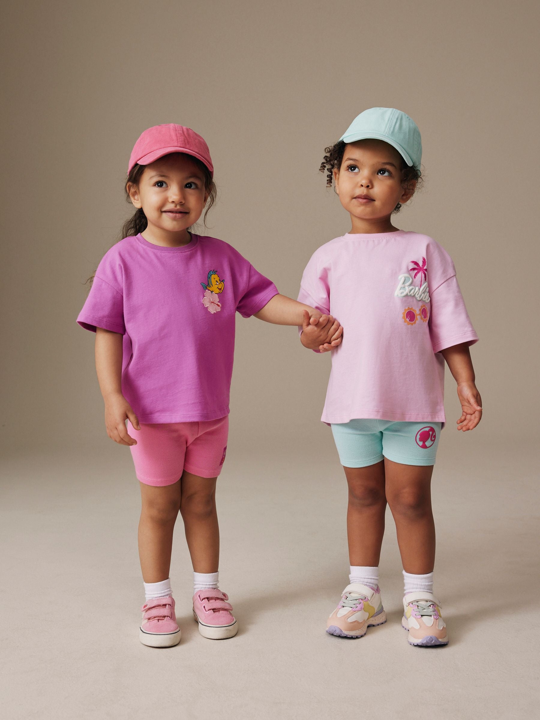 Purple Disney Little Mermaid Short Sleeve T-Shirt and Rib Cycle Shorts Set (3mths-7yrs) image 3