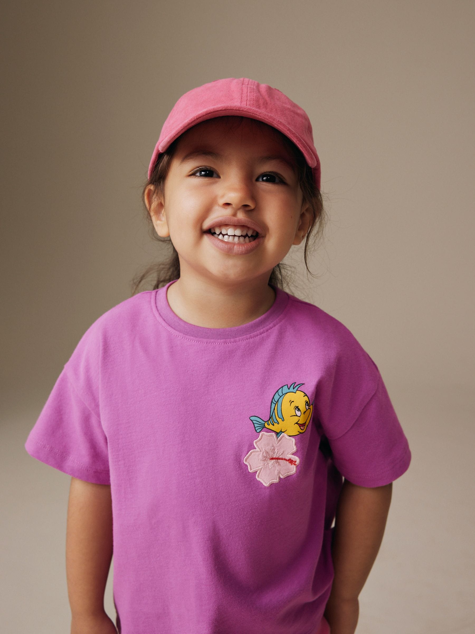 Purple Disney Little Mermaid Short Sleeve T-Shirt and Rib Cycle Shorts Set (3mths-7yrs) image 4