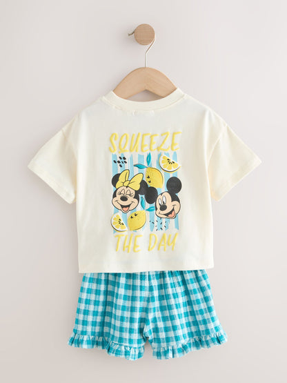 Ecru White Disney Minnie and Mickey Short Sleeve Top and Shorts Set (3mths-7yrs) image 7