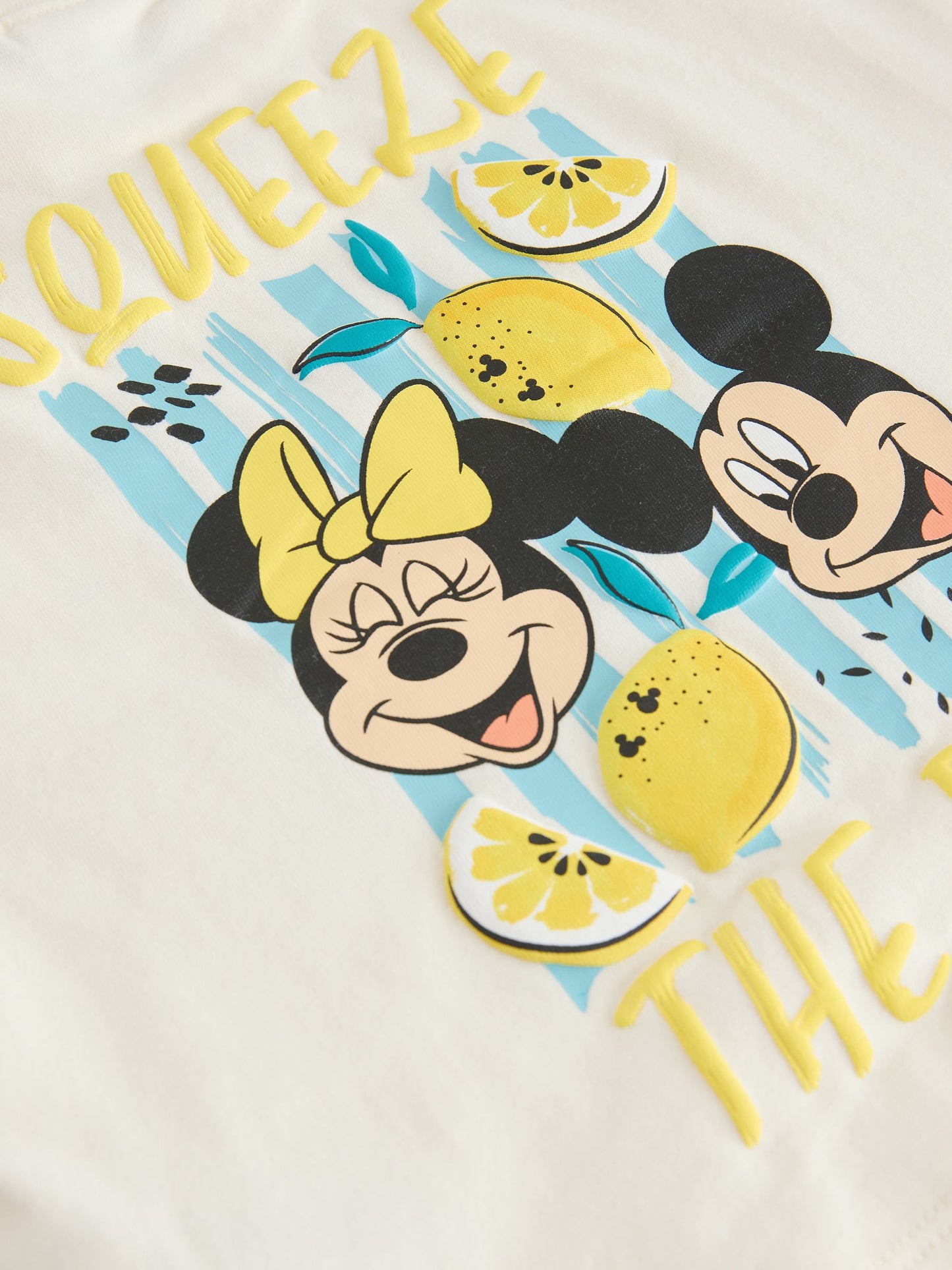 Ecru White Disney Minnie and Mickey Short Sleeve Top and Shorts Set (3mths-7yrs) image 10