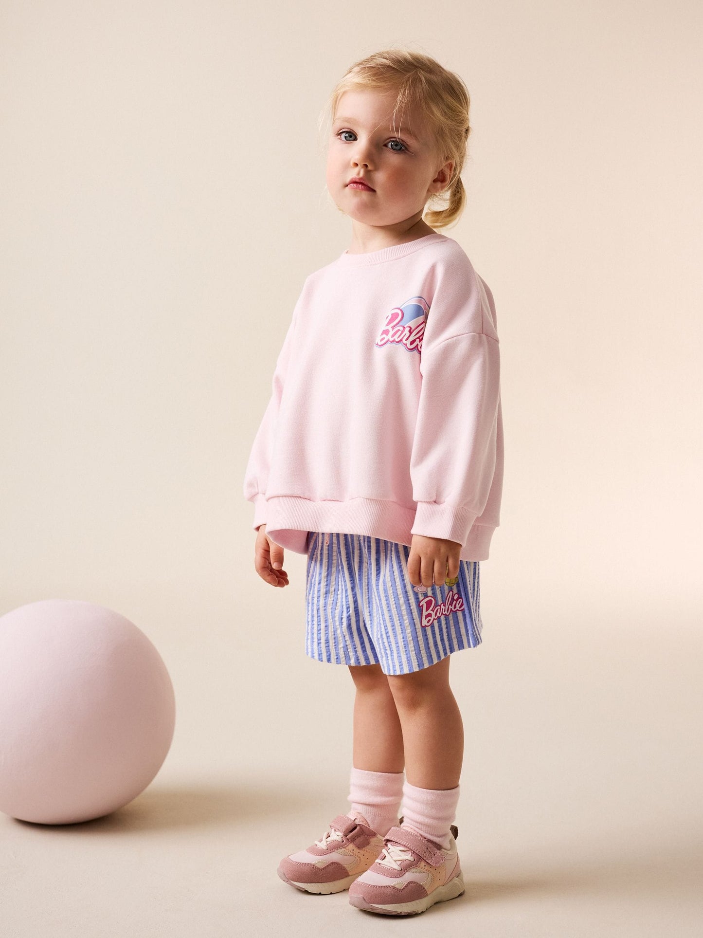 Pink Barbie Shorts Set (3mths-7yrs) image 2