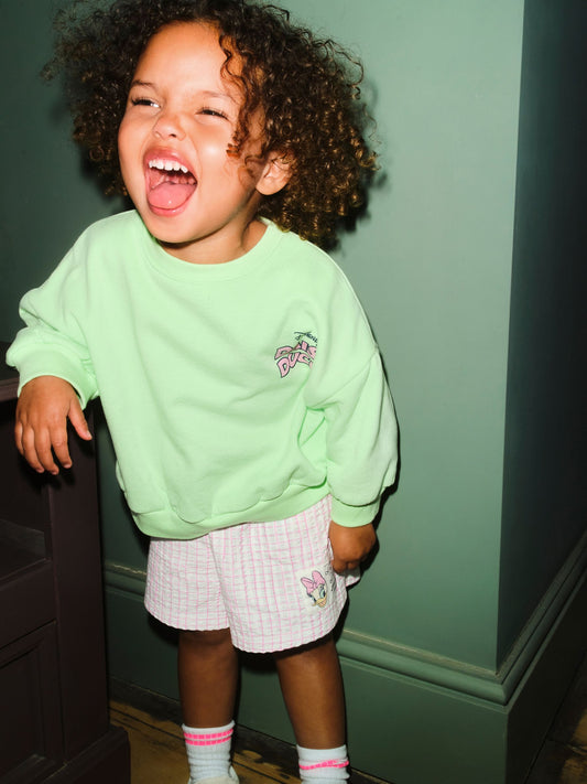 Green Daisy Duck Shorts Set (3mths-7yrs) image 3