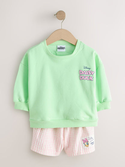 Green Daisy Duck Shorts Set (3mths-7yrs) image 4
