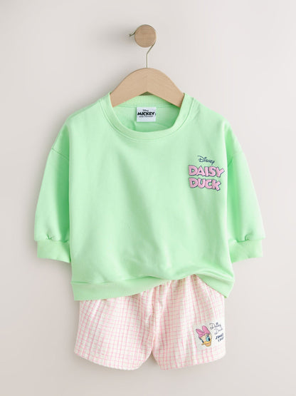 Green Daisy Duck Shorts Set (3mths-7yrs) image 5