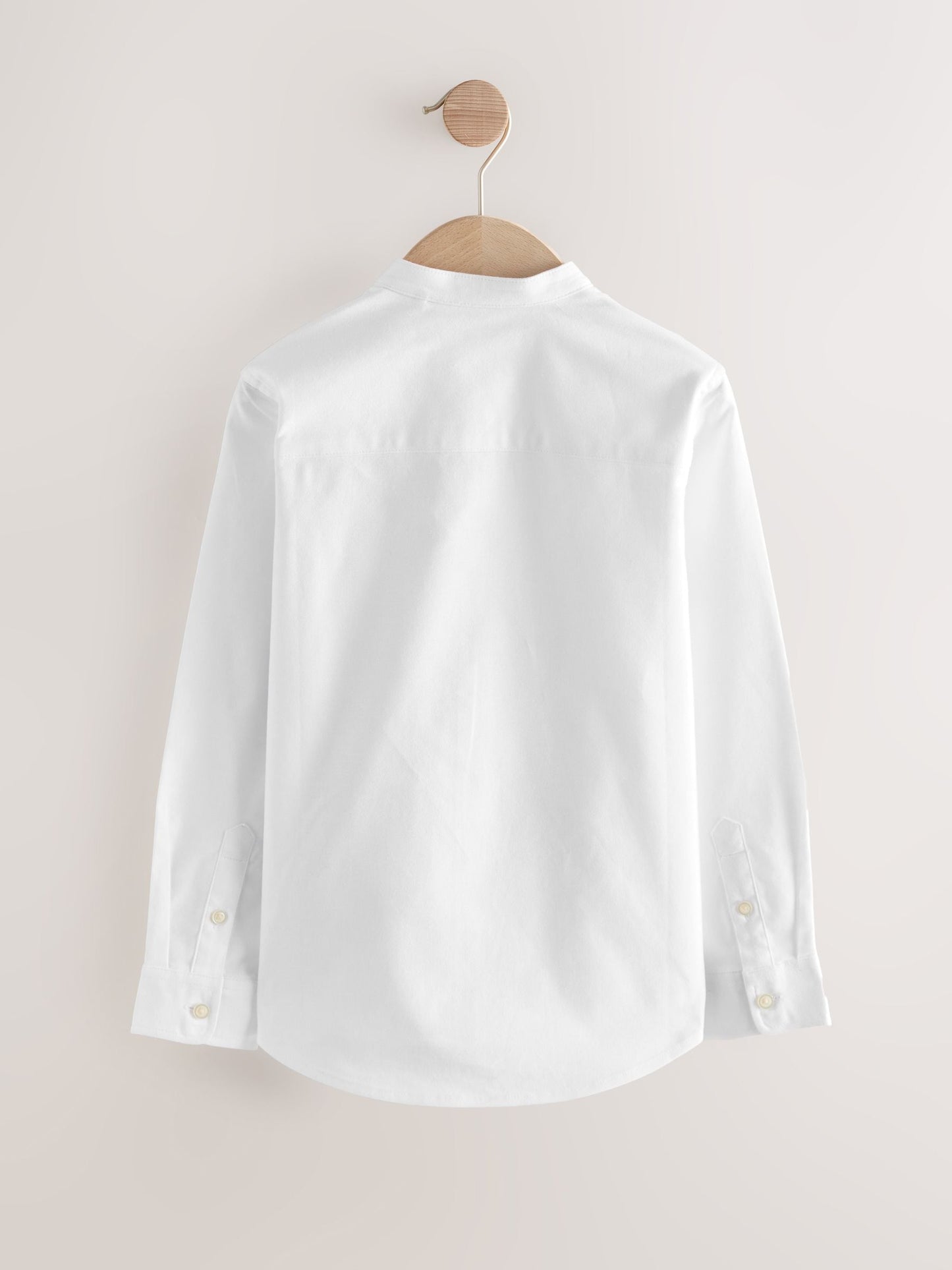 Dsiney Kidz - White Long Sleeve Grandad Collar Oxford Shirt (3-16yrs) image 3
