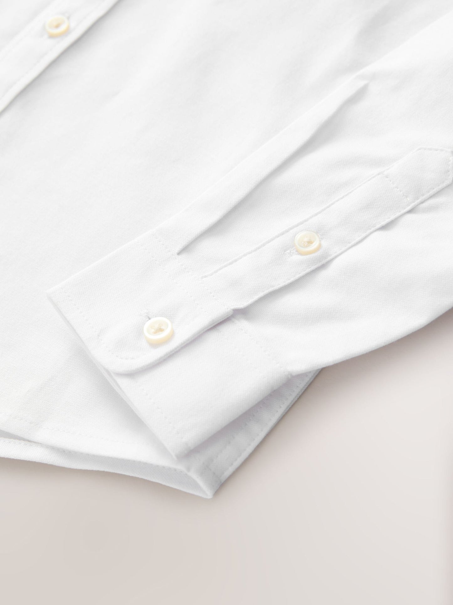 Dsiney Kidz - White Long Sleeve Grandad Collar Oxford Shirt (3-16yrs) image 5