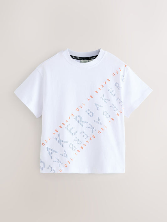Baker by Ted Baker Graphic Print T-Shirts 5 Pack image 3