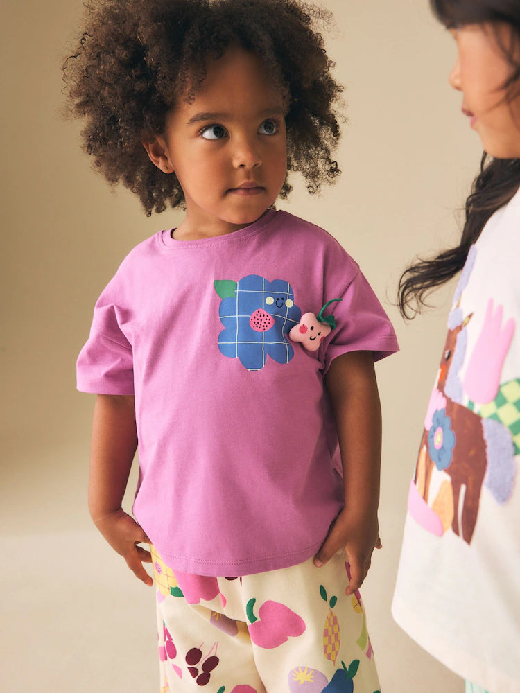 Purple/Green Top & Trousers Set 2 Pack (3mths-7yrs)