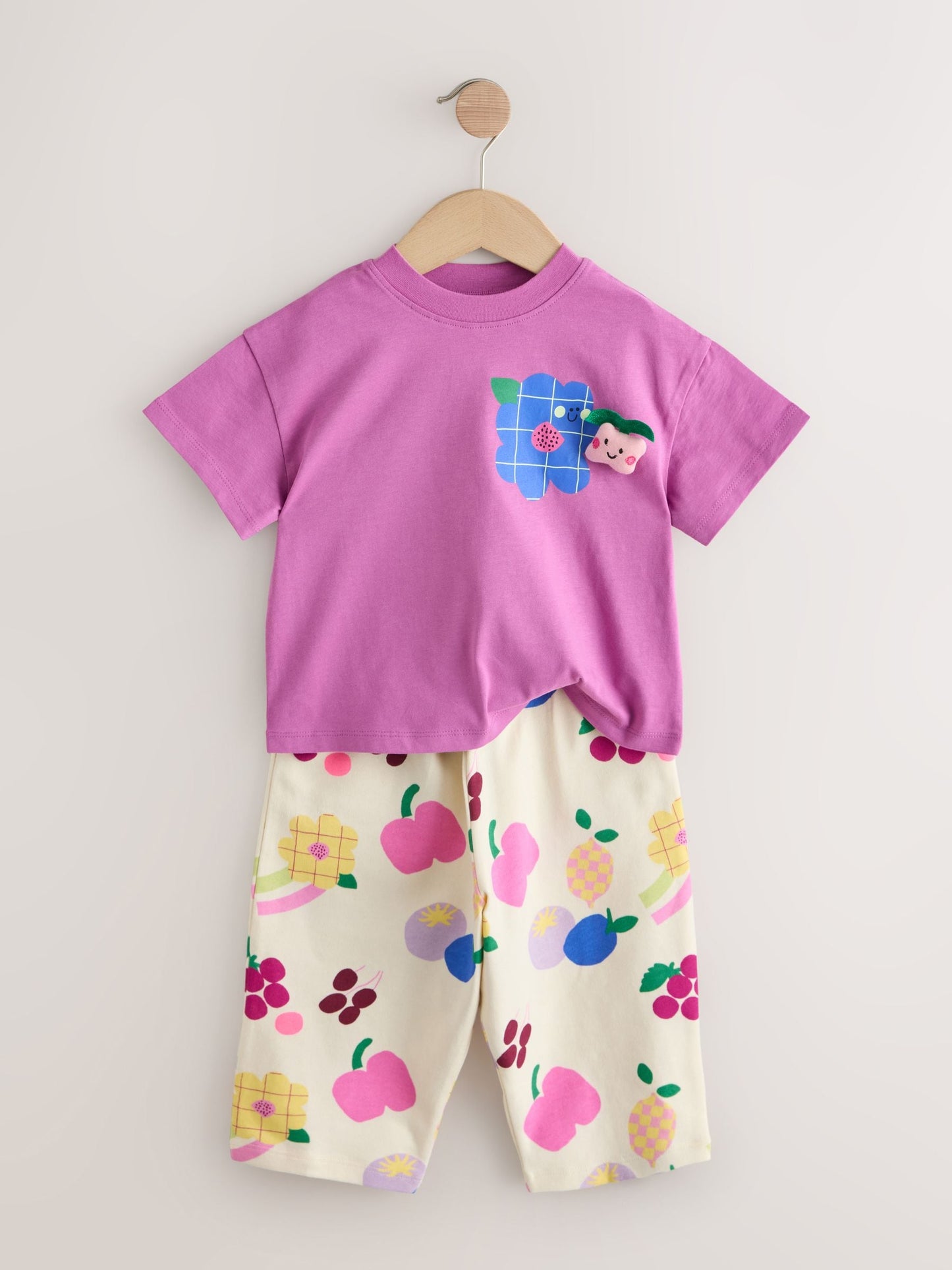 Purple/Green Top & Trousers Set 2 Pack (3mths-7yrs) image 8