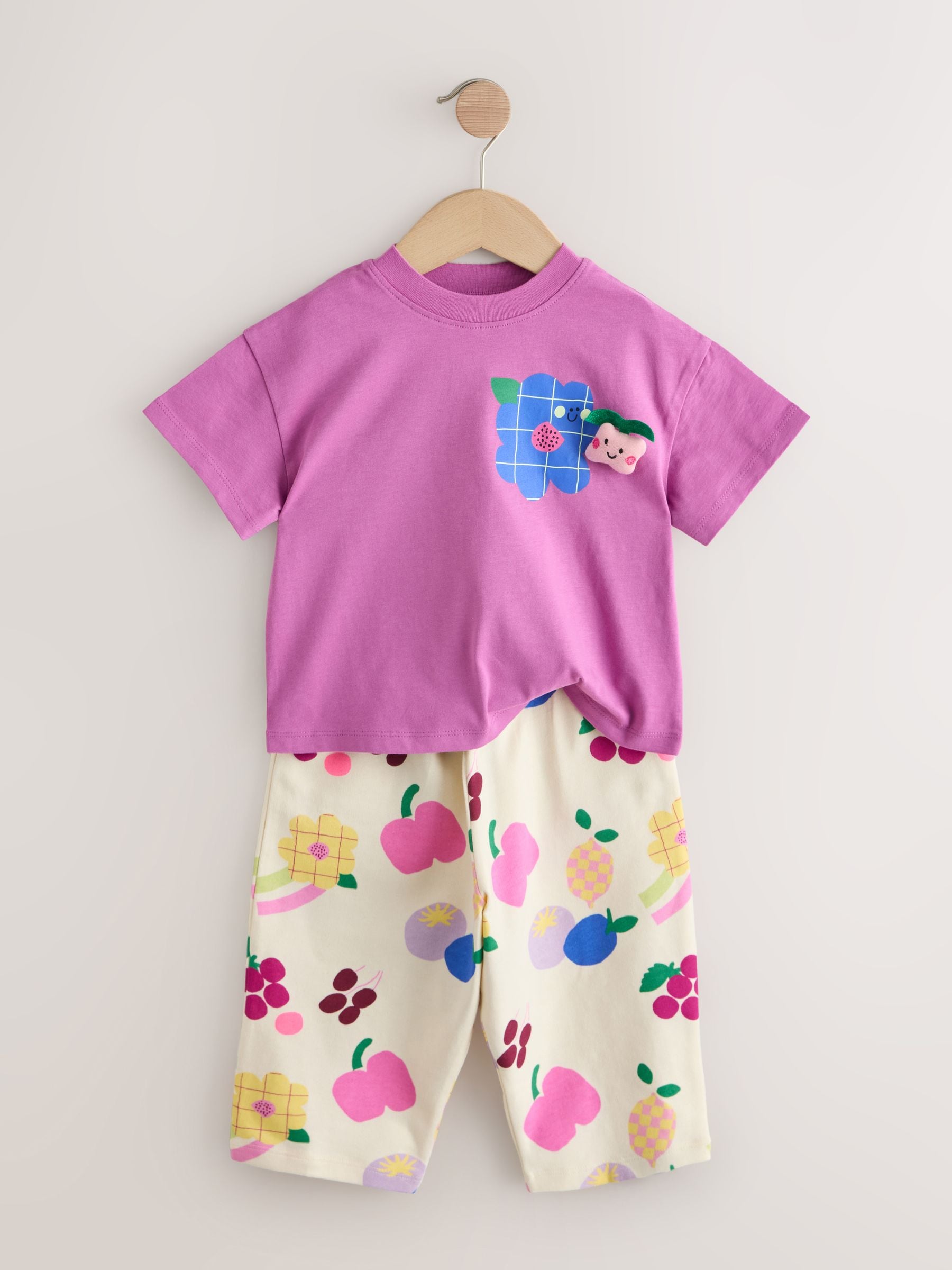 Purple/Green Top & Trousers Set 2 Pack (3mths-7yrs) image 8