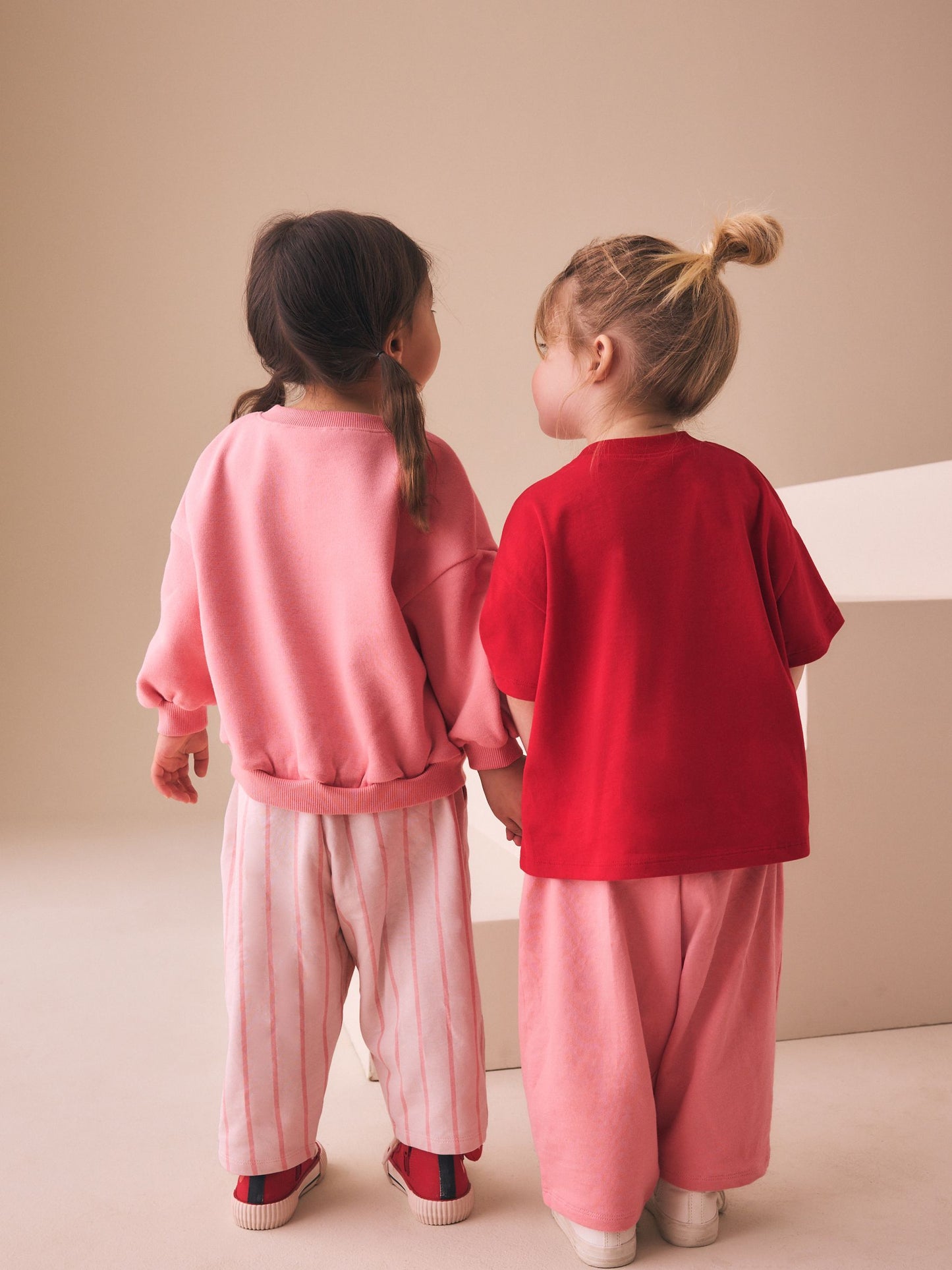 Pink Hearts Top & Trousers Set 2 Pack (3mths-7yrs) image 3