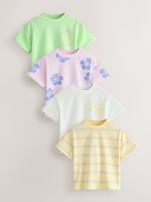 Pastel T-Shirts 4 Pack (3mths-7yrs) image 1