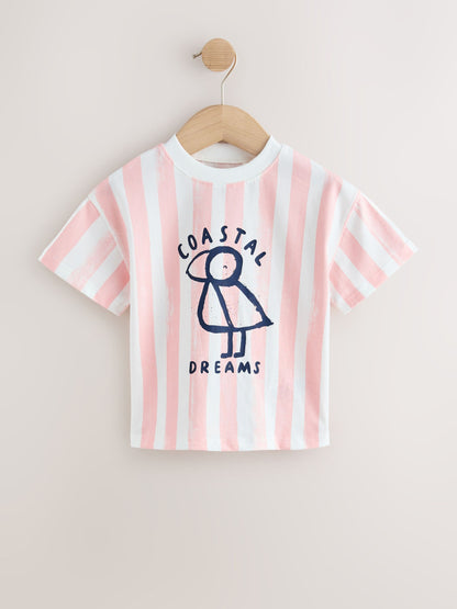 Blue/Pink T-Shirts 4 Pack (3mths-7yrs) image 4
