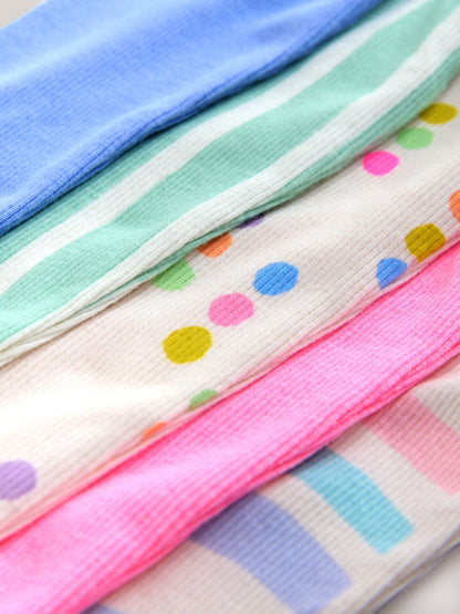 Dsiney Kidz - Pastel Rainbow Long Sleeve Ribbed Tops 5 Pack (3mths-7yrs) image 8
