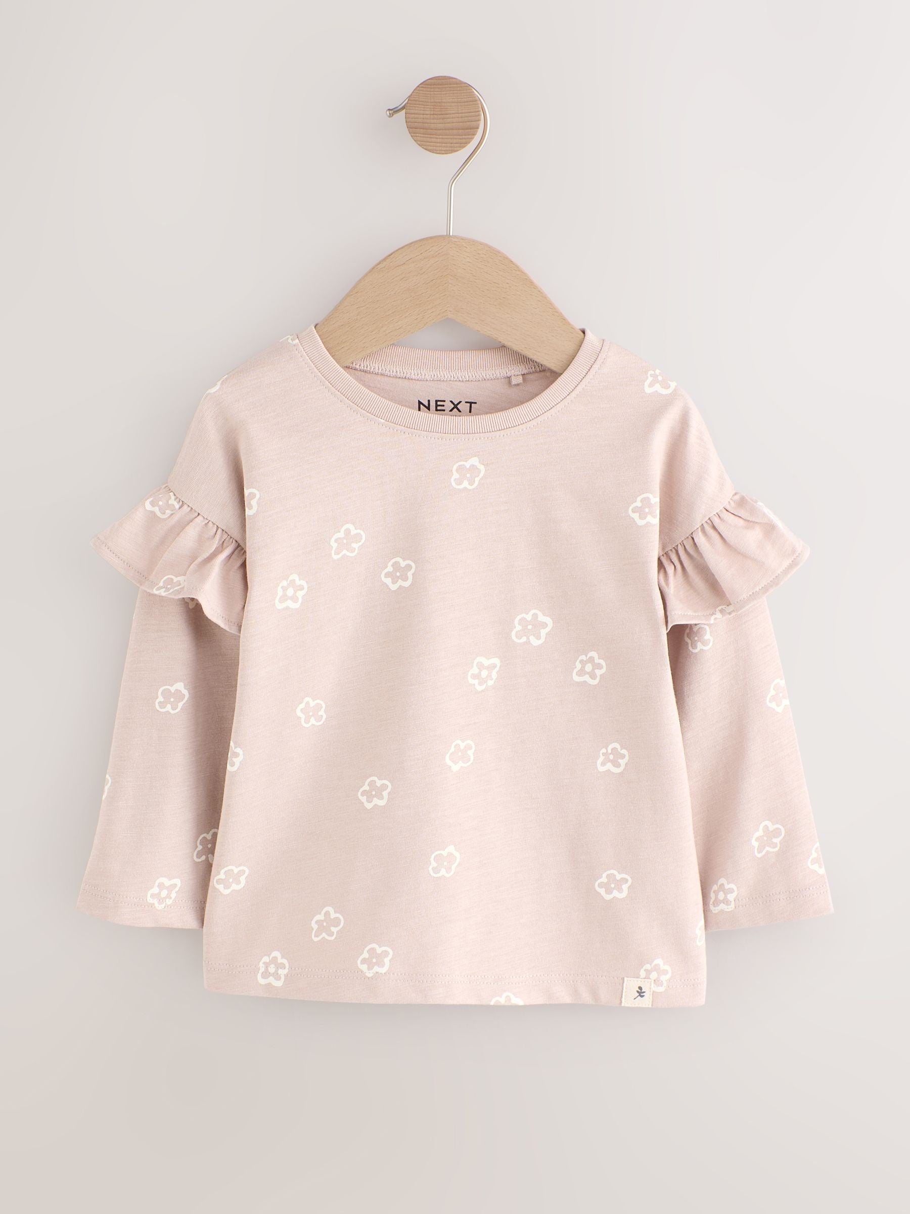 Dsiney Kidz - Neutral/Blue Long Sleeve T Shirts 4 Pack (3mths-7yrs) image 3