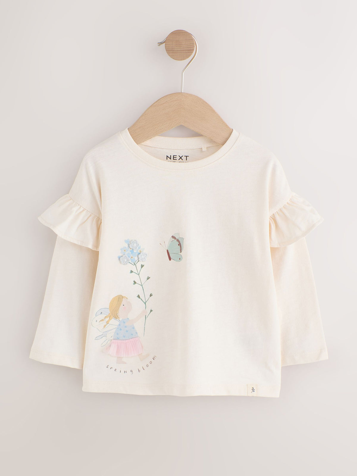 Dsiney Kidz - Neutral/Blue Long Sleeve T Shirts 4 Pack (3mths-7yrs) image 5