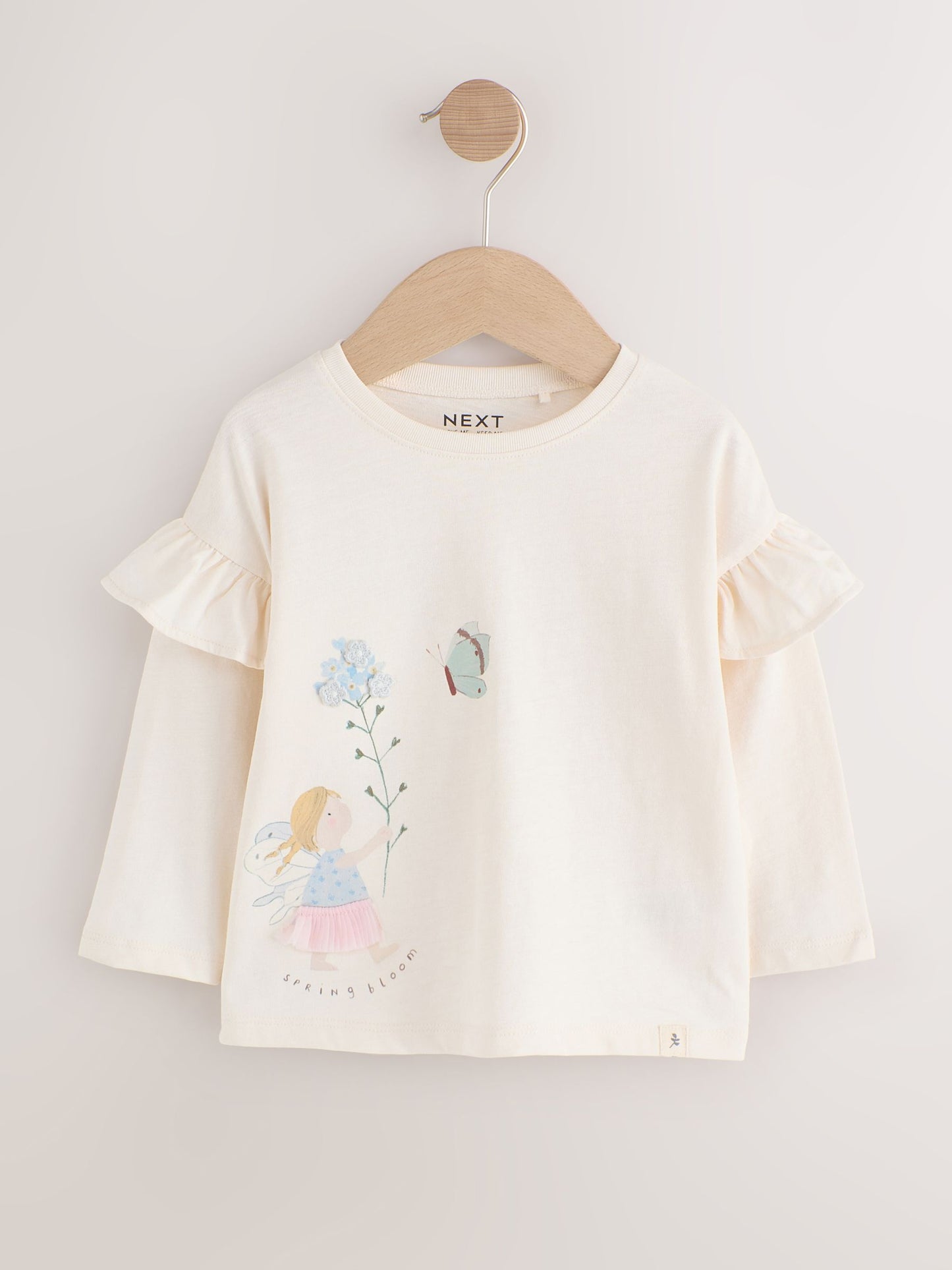 Dsiney Kidz - Neutral/Blue Long Sleeve T Shirts 4 Pack (3mths-7yrs) image 5
