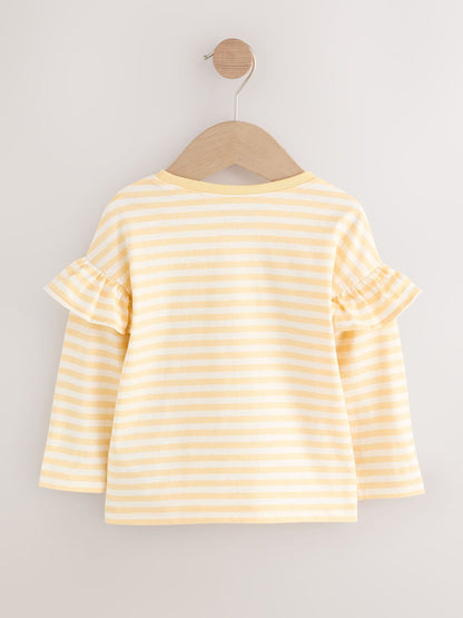 Dsiney Kidz - Neutral/Blue Long Sleeve T Shirts 4 Pack (3mths-7yrs) image 6