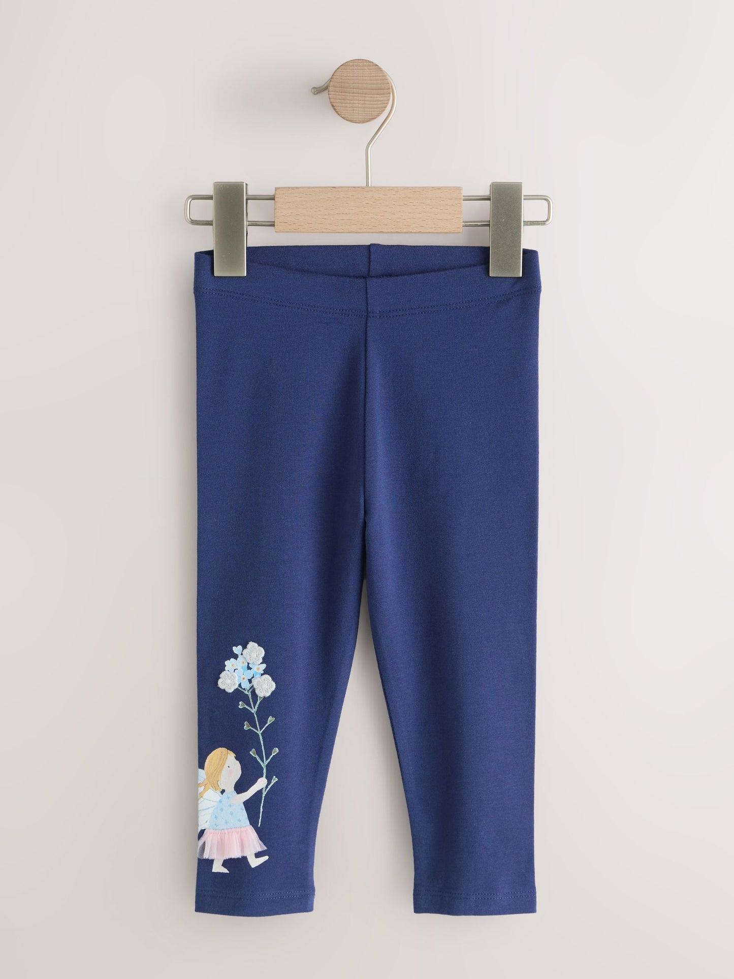 Neutral/Blue Leggings 4 Pack (3mths-7yrs) image 2