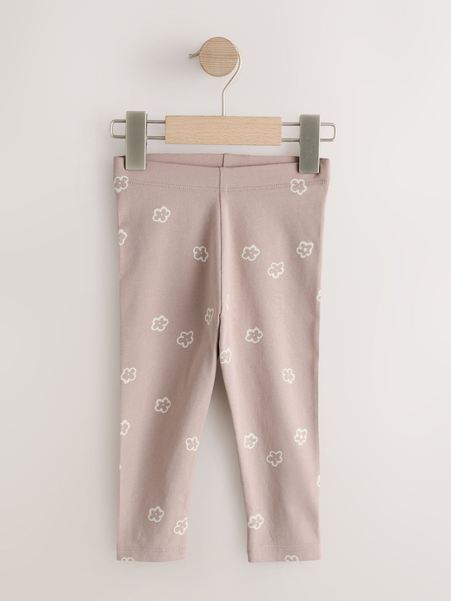 Neutral/Blue Leggings 4 Pack (3mths-7yrs) image 4
