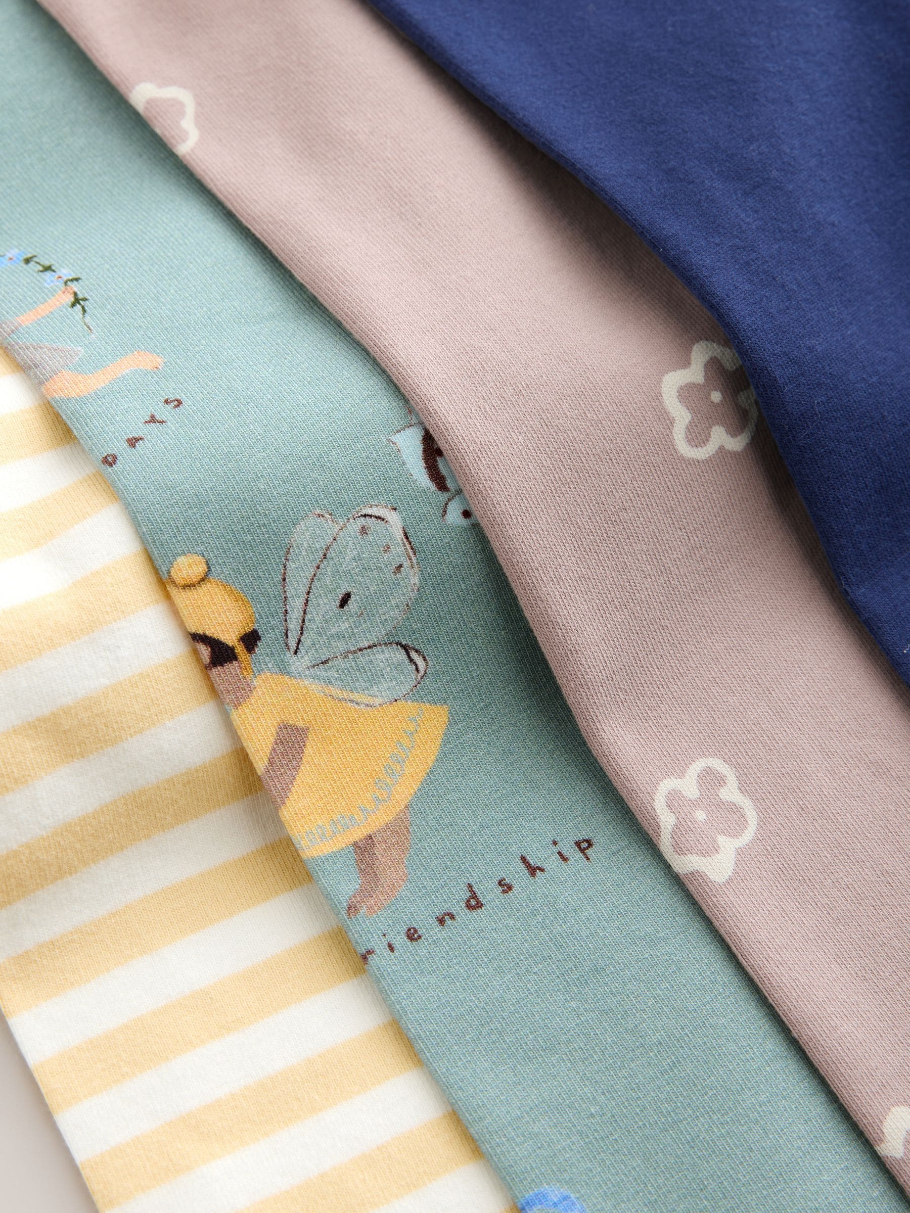 Neutral/Blue Leggings 4 Pack (3mths-7yrs) image 7