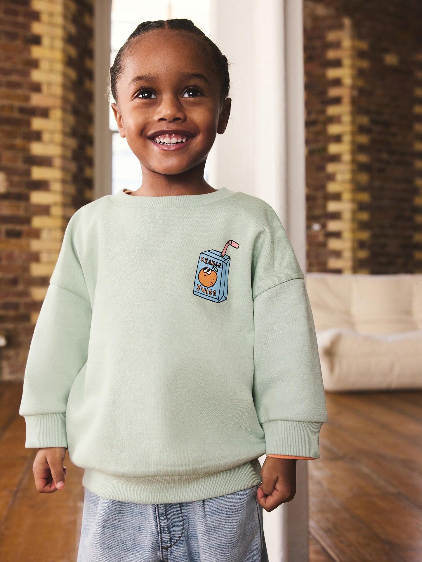 Dsiney Kidz - Back Print Back Printed Crew Neck Sweat Top (3mths-7yrs) image 1