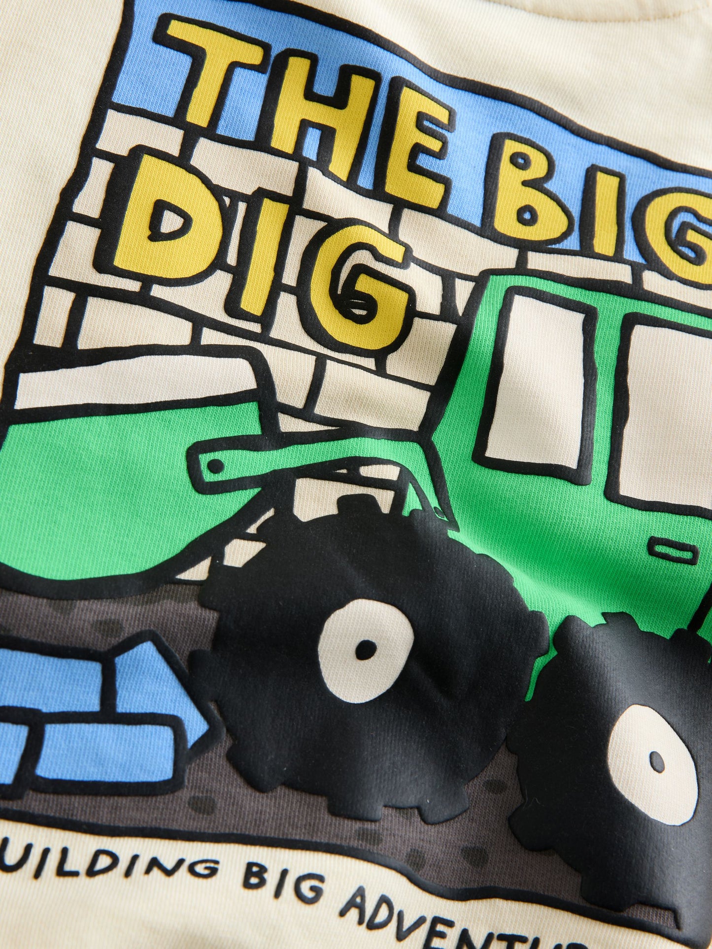 Dsiney Kidz - Buttermilk Yellow Digger Back Printed Crew Neck Sweat Top (3mths-7yrs) image 6
