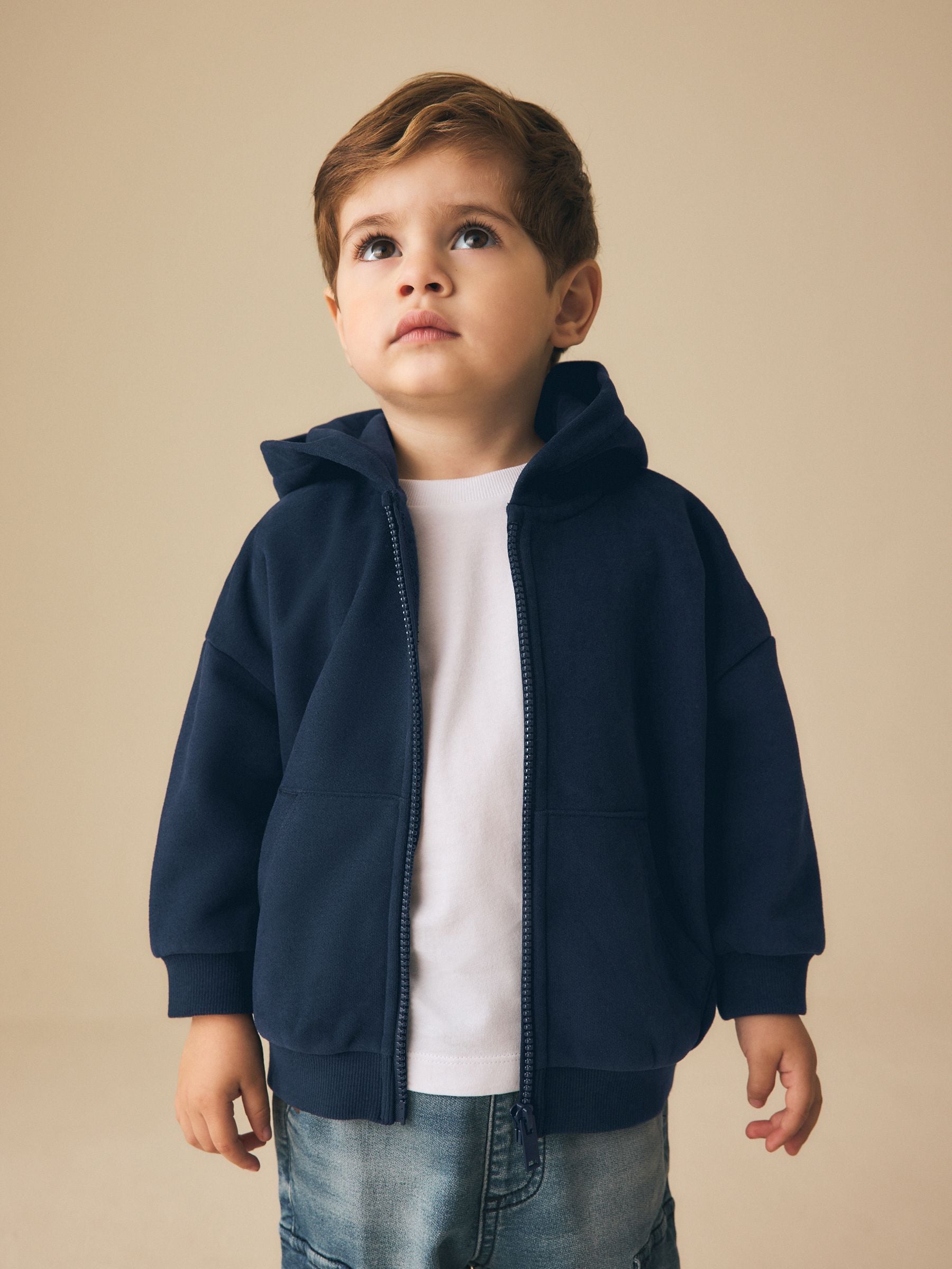 Dsiney Kidz - Navy Blue Zip Thru Hoodie (3mths-7yrs) image 2